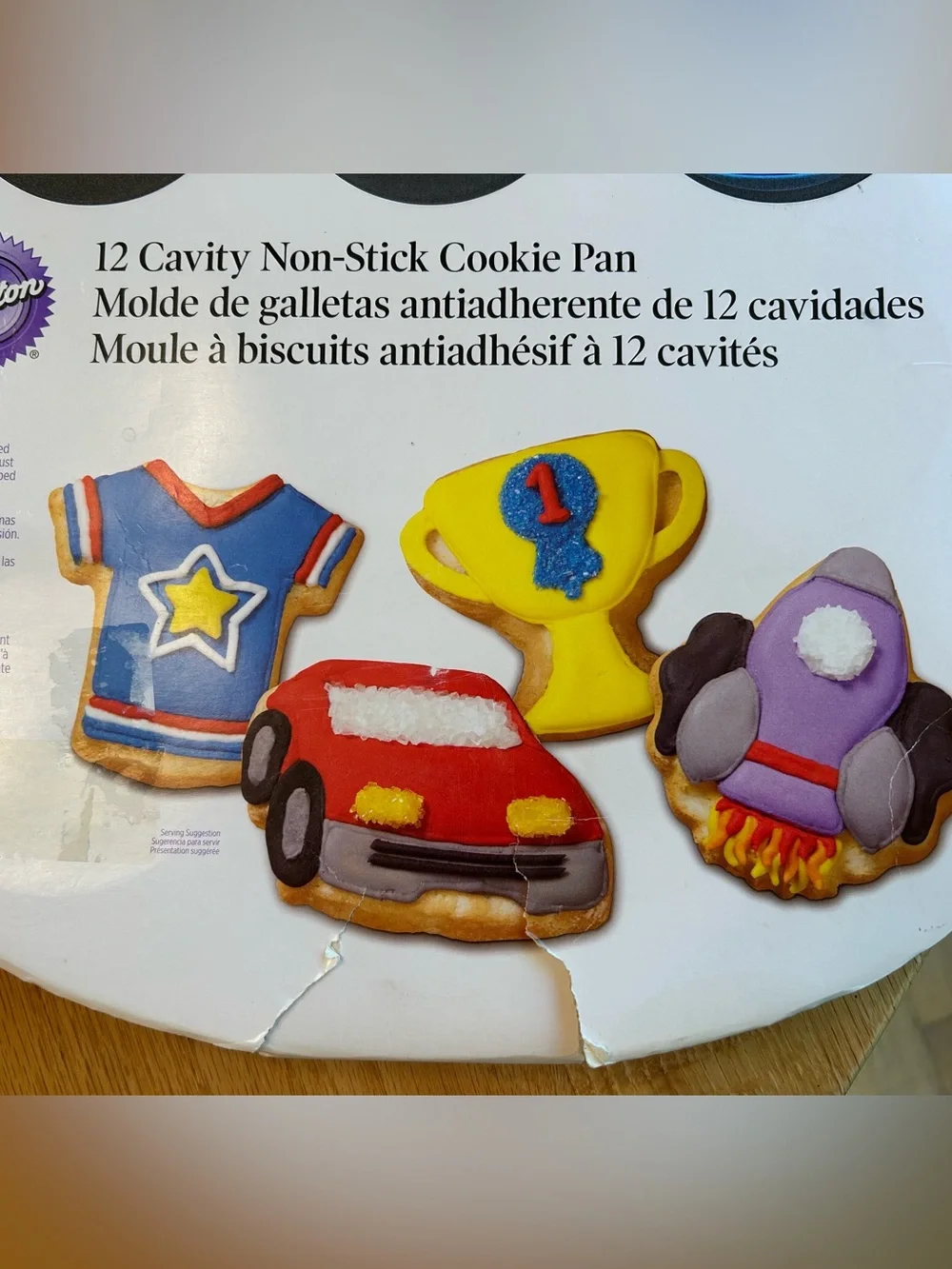 Wilton 12-Cavity Non-Stick Sports & Vehicles Cookie Pan